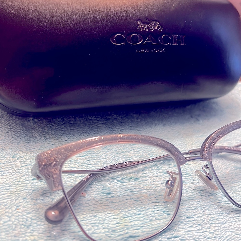 COACH FRAMES SHINY GUNMETAL HC5104B WITH CASE - Picture 2 of 6